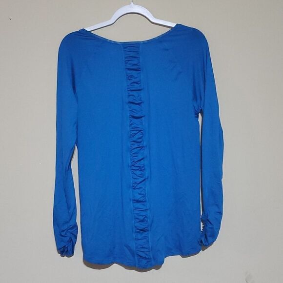 SPANX Streamlined Long Sleeve Top Blue - Size Large NWT - Picture 2 of 8
